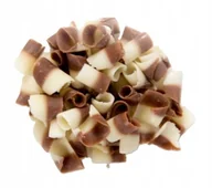 Dodatki do ciast w proszku - POSYPKA WIÓRKI CZEKOLADOWE Dwukolorowe Duo 100g - miniaturka - grafika 1