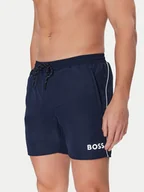 Kąpielówki męskie - BOSS Szorty kąpielowe Starfish 50514429 Granatowy Regular Fit - miniaturka - grafika 1