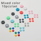 Akcesoria do Nintendo - TEMU Zestaw 10 sztuk, Akcesoria do dla Nintendo Switch & Switch OLED - Nakładki na Kciuki, Naklejki na & ABXY, Antypoślizgowe Pokrowce na Joystick - miniaturka - grafika 1