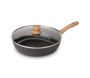 Lamart - Patelnia z pokrywą 28 cm czarny/brązowy - Patelnie - miniaturka - grafika 1