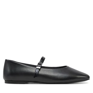 Baleriny Calvin Klein Ballerina New Buckle - Lth HW0HW02483 Czarny - Baleriny - miniaturka - grafika 1