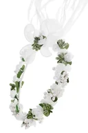 Ozdoby do włosów - Wianek komunijny jak żywy zielona gipsówka wianki komunijne WM18-23 - miniaturka - grafika 1