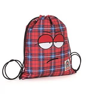 Torby podróżne - Invicta Worek sportowy    Ollie Face  torba  czerwony do sportu i rekreacji Tartan 3LT 306031504-FD1 - grafika 1