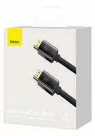 Kable - Baseus Kabel HDMI 2.1 High Definition Series 8K 60Hz 3D HDR 48Gbps 2m czarny) WKGQ000101 - miniaturka - grafika 1