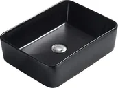 Umywalki - Umywalka Mexen Mexen Catia umywalka nablatowa 48 x 37 cm czarna mat - 21314885 - miniaturka - grafika 1