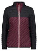 Kurtki i kamizelki sportowe damskie - CMP Kurtka hybrydowa w kolorze czarno-bordowym - miniaturka - grafika 1