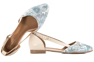 MACIEJKA 4972A-04 SANDAŁY DAMSKIE BALERINKI LETNIE 36 Beżowy - Sandały damskie - miniaturka - grafika 1