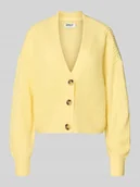 Swetry damskie - Kurtka z dzianiny o kroju regular fit z jednorzędową listwą guzikową model ‘CAROLSPRING’ - miniaturka - grafika 1