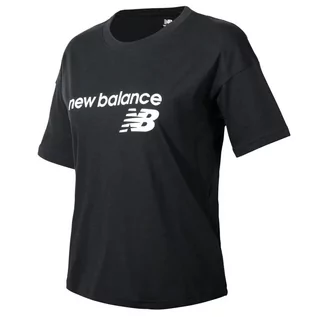 Koszulki sportowe damskie - Koszulka New Balance WT03805BK - czarna - grafika 1