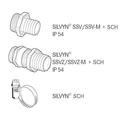 Lapp Kabel Wąż osłonowy PVC SILVYN SI 13x16 srebnoszary 61713300 /50m/ 61713300