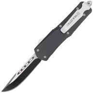 Noże - Nóż automatyczny Dulotec OTF Black Aluminium, Two-Tone Finish 3Cr13MoV (K180A) - miniaturka - grafika 1