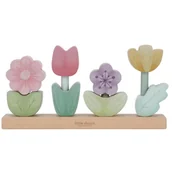 Zabawki sensoryczne - Drewniana układanka Kwiaty Fairy Garden, Little Dutch - miniaturka - grafika 1