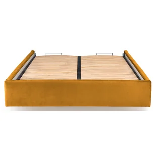 Musztardowy korpus łóżka tapicerowanego welurem R6-P67 - Łóżka Musztardowy korpus łóżka tapicerowanego welurem R6-P67 - Łóżka - miniaturka - grafika 1