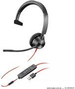 Słuchawki - Blackwire 3315 przewodowy zestaw słuchawkowy USB-A (213936-01) - miniaturka - grafika 1