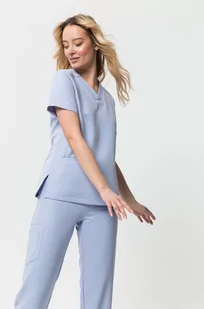 Bluza Medyczna Emily Błękitna Rozmiar: M - Odzież medyczna - miniaturka - grafika 3