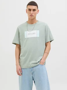Jack & Jones Koszulka w kolorze jasnozielonym - Koszulki męskie - miniaturka - grafika 1