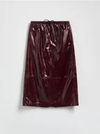Spódnice - Reserved - Spódnica z imitacji skóry - bordowy - miniaturka - grafika 1