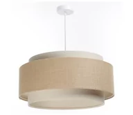 Lampy sufitowe - Żyrandol na lince DOBLO 1xE27/60W/230V beżowy/kremowy - miniaturka - grafika 1