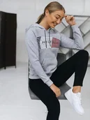 Bluzy damskie - Bluza KANGURKA Tommy Hilfiger Damska Szara Z kapturem XS - miniaturka - grafika 1