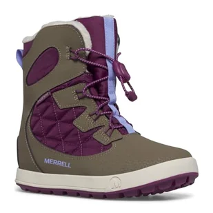 Merrell Buty dziecięce unisex Snow Bank 4.0 WTRPF, Śliwka truflowa, 18 EU - Buty dla dziewczynek - miniaturka - grafika 1