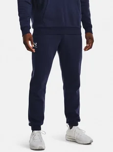 Spodnie dresowe męskie Under Armour UA Essential Fleece Jogger 1373882-410 Granatowy Roz. XL - Spodnie męskie - miniaturka - grafika 1