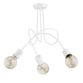 Lampy sufitowe - Lampa wisząca Tango 3 x 60 W E27 biała 23613 - miniaturka - grafika 1