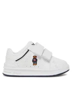 Buty dla dziewczynek - Polo Ralph Lauren Sneakersy Heritage Court IV Ezz Bear RL02931101 Biały - miniaturka - grafika 1