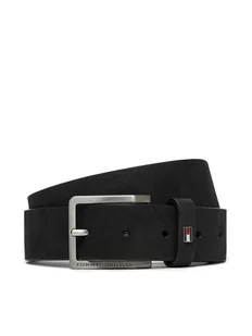 Tommy Hilfiger Pasek Męski Oliver Nubuck 3.5 AM0AM13019 Czarny - Paski - miniaturka - grafika 1