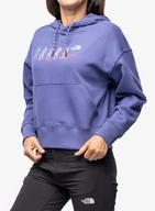 Bluzy sportowe damskie - Bluza damska The North Face Outdoor Graphic Hoodie - cave blue - miniaturka - grafika 1