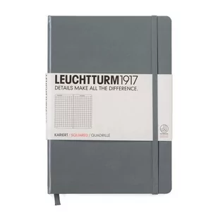 Leuchtturm 1917 notatnik Medium (A5), twarda okładka, 249 stron, antracytowy 344783 - Szkolne artykuły papiernicze - miniaturka - grafika 1