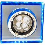 Lampy pozostałe - Niebieska kwadratowa oprawa stropowa - 26X Z017 Z9-D84 - miniaturka - grafika 1