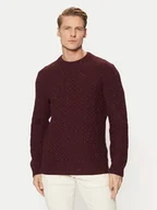Swetry męskie - Tom Tailor Sweter 1044537 Bordowy Regular Fit - miniaturka - grafika 1