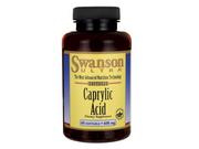 SWANSON Caprylic Acid Kwas kaprylowy 600mg/60kaps