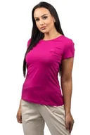 Koszulki i topy damskie - 4F Koszulka Róż Bawełniana T-shirt Sportowy-xs - miniaturka - grafika 1