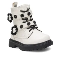 Buty dla dziewczynek - Botki Nelli Blu CM221028-13 Biały - miniaturka - grafika 1