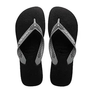 Klapki i japonki męskie - Havaianas Power Light Solid, klapki męskie, Czarny stalowy szary, 39/40 EU - miniaturka - grafika 1