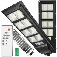 Lampy ogrodowe - MOCNA LAMPA SOLARNA 600W LED ULICZNA Z CZUJNIKIEM RUCHU I ZMIERZCHU PILOT - miniaturka - grafika 1
