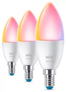 WiZ Wi-Fi BLE 40W C37 E14 922-65 RGB 3CT/6 - Systemy inteligentnych domów - miniaturka - grafika 1