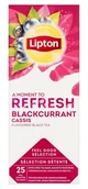 Herbata - Lipton Czarna aromatyzowana herbata Classic Blackcurrant 25 kopert - miniaturka - grafika 1