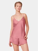 Piżamy damskie - Triumph Piżama Silky Sensuality 10218279 Różowy Relaxed Fit - miniaturka - grafika 1
