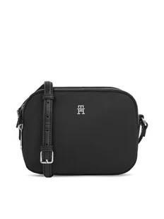 Tommy Hilfiger Torebka Poppy Th Crossover AW0AW15638 Czarny - Torebki damskie - miniaturka - grafika 1