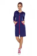 Szlafroki damskie - Eldar Enia granatowy tunika szlafrok damski - miniaturka - grafika 1