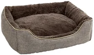 Legowiska dla psów - Kerbl 81316 Kuschelbett Samuel, 60 X 50 X 17 Cm, Silber/Dunkelgrau - miniaturka - grafika 1