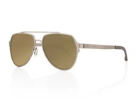 Okulary przeciwsłoneczne - Okulary Przeciwsłoneczne Opc Fashion Nevada Matt Silver/ Gold Revo + Etui/ Opc - miniaturka - grafika 1