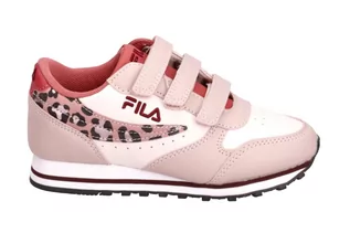 Buty dla dziewczynek - Buty dziecięce Fila Orbit Velcro Low sportowe-30 - grafika 1