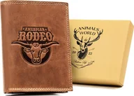 Portfele - Always Wild Duży, Pionowy Portfel Męski Ze Skóry Naturalnej - miniaturka - grafika 1