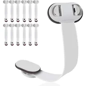 Zawiasy, okucia i inne akcesoria - Blokada bezpieczeństwa szuflady dla dziecka, 12 blokad bezpieczeństwa dla dzieci, blokada szafki dla dziecka, blokady bezpieczeństwa dla dzieci, blok - miniaturka - grafika 1