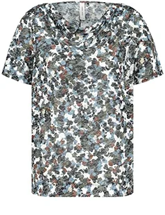 Gerry Weber T-shirt damski, Zielony/niebieski nadruk, 46 - Koszulki i topy damskie - miniaturka - grafika 1