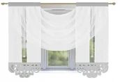 Firany - Firana Brema 180x150 Woal Firanka, Ażur, Woda - miniaturka - grafika 1