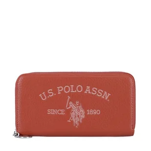 Duży Portfel Damski U.S. Polo Assn. WIUXT8413WVP Pomarańczowy - Portfele - miniaturka - grafika 1